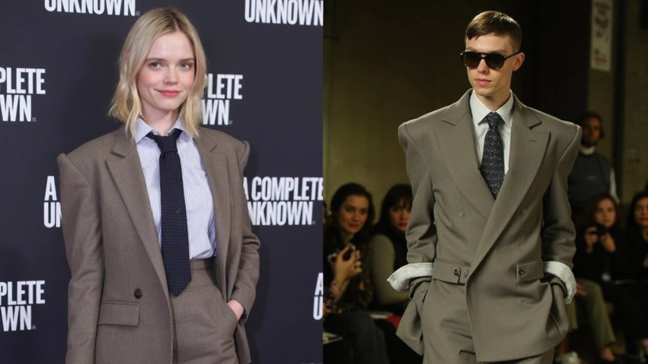 Elle Fanning Turns Heads in Saint Laurent Suit at London Premiere of ‘A Complete Unknown’