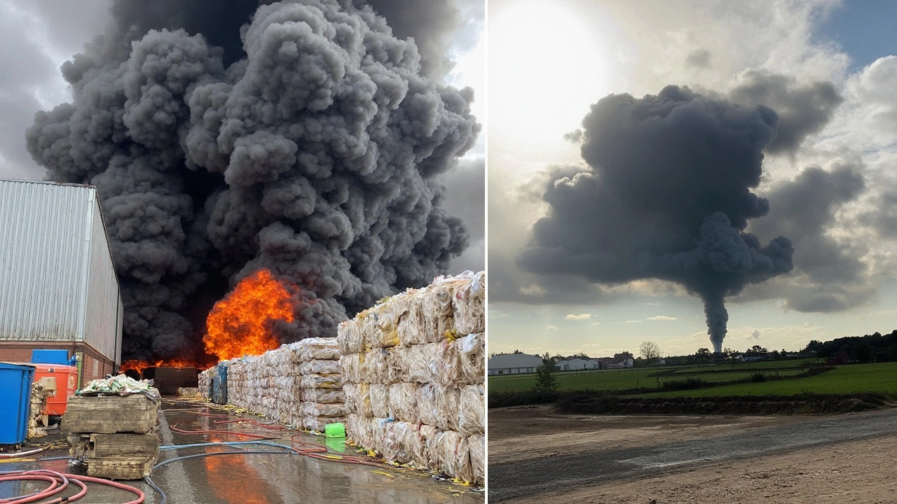 Rushden Warehouse Fire: Mushroom Cloud Blankets Town, Major Emergency Declared