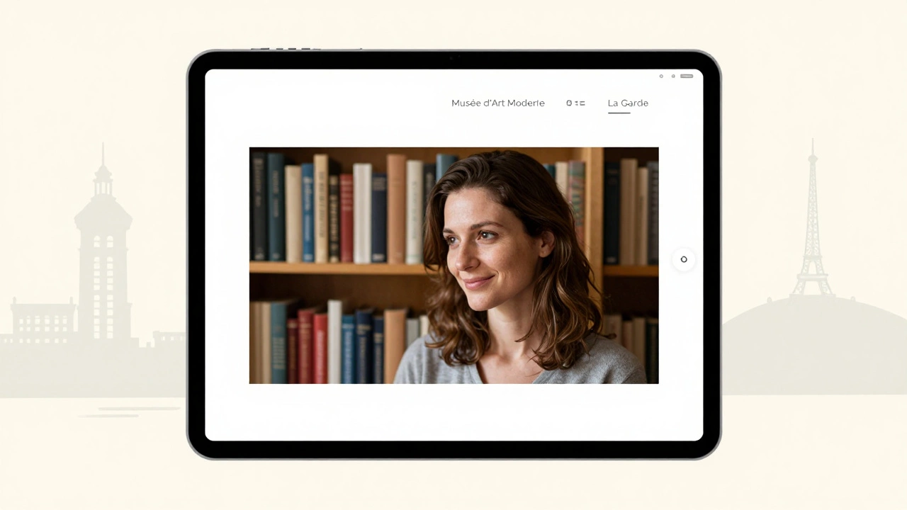 Simple website profile with natural photo and local landmarks, no flashy ads or logos.